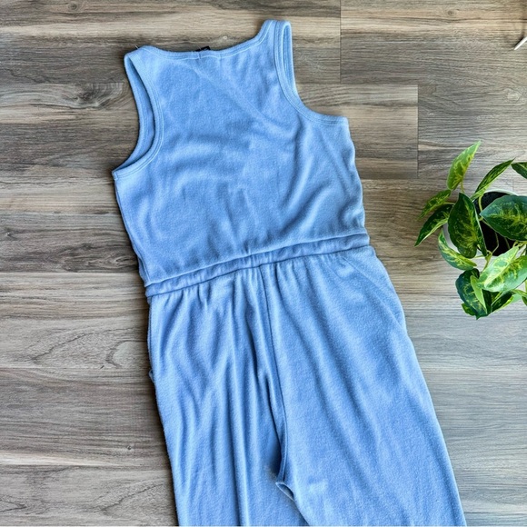 Rue21 Women’s Light Blue Sleeveless Jumpsuit with Drawstring Waist Size M - Picture 10 of 13